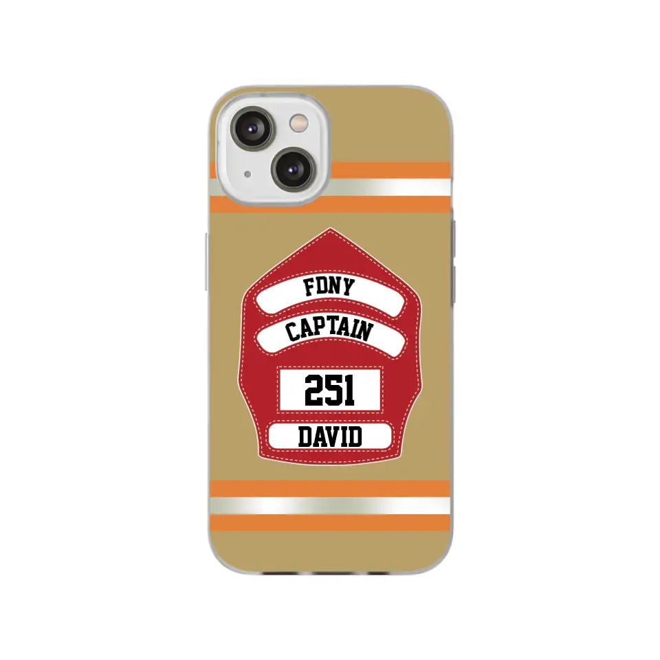 Firefighter Custom Name - Personalized Phone Case Gifts For Firefighter