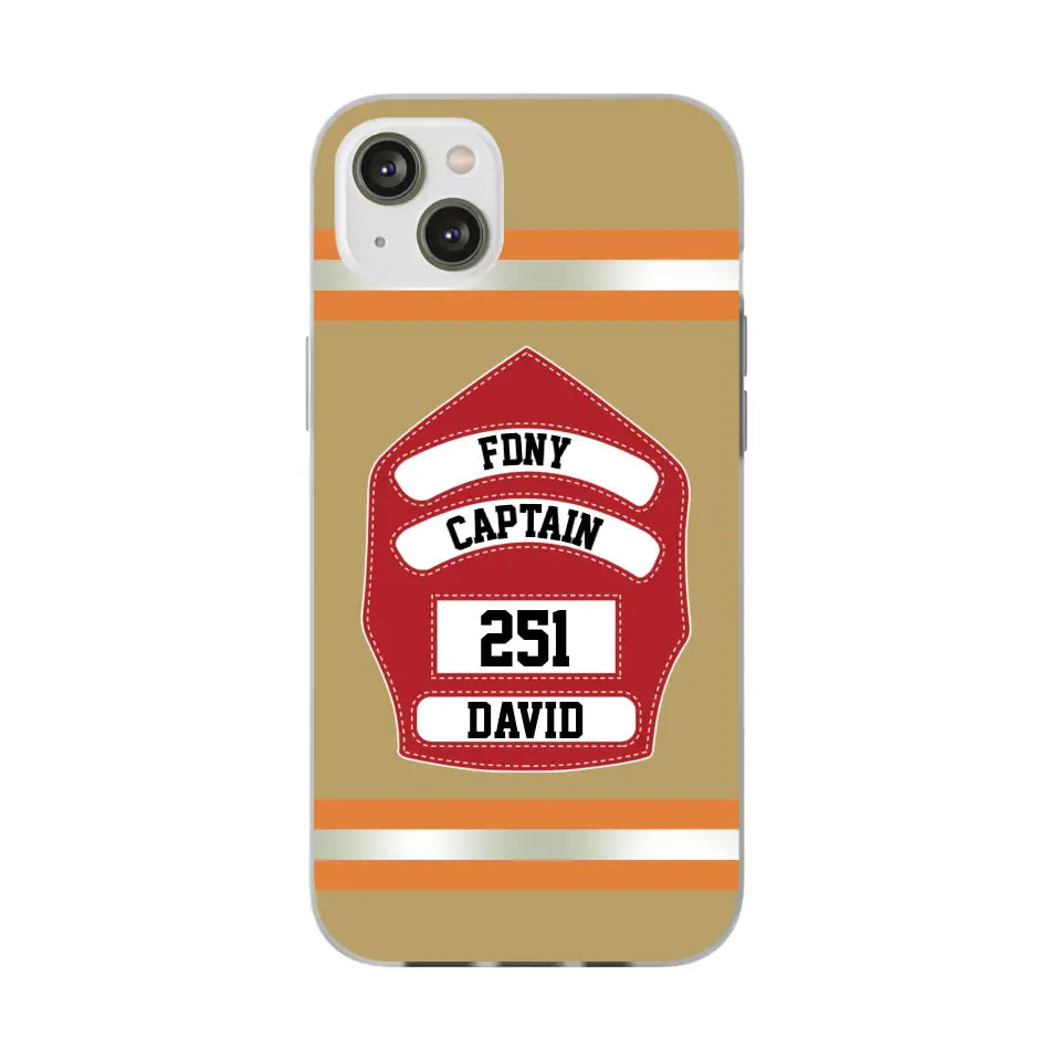 Firefighter Custom Name - Personalized Phone Case Gifts For Firefighter