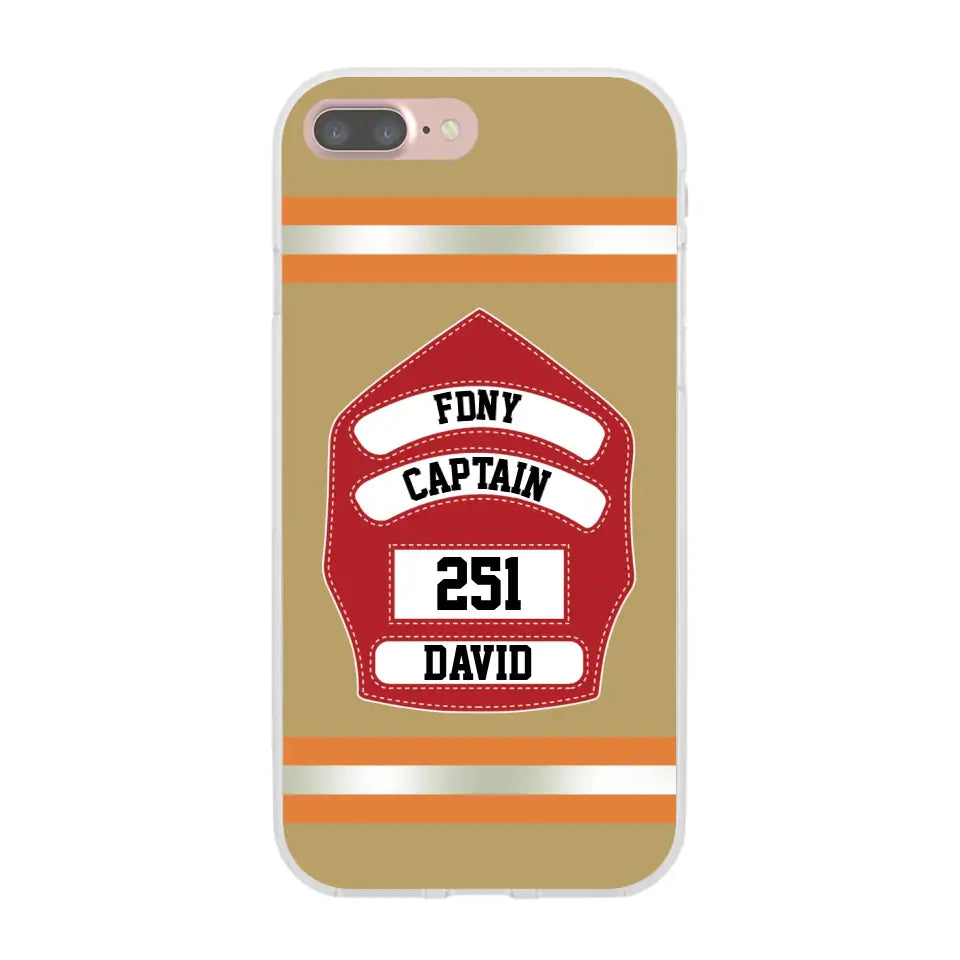 Firefighter Custom Name - Personalized Phone Case Gifts For Firefighter