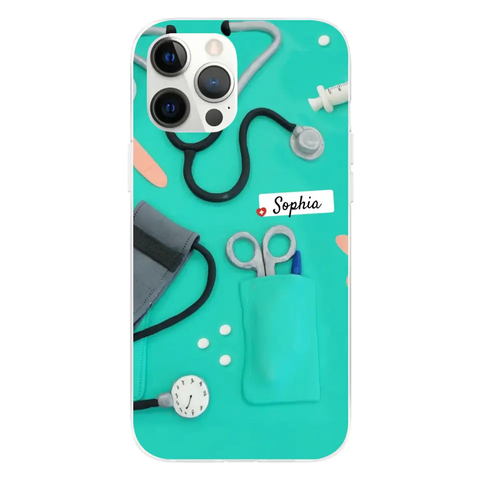 Nurse Phone Case Custom Name - Personalized Phone Case Gifts for Nurses