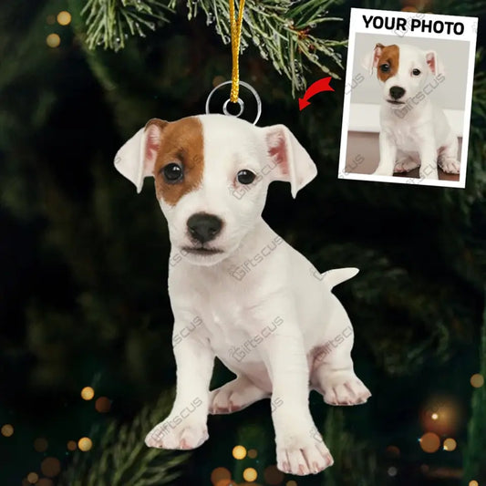 Customized Your Photo Ornament - Personalized Photo Upload Acrylic Ornament, Christmas Gifts For Pet