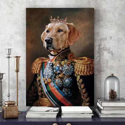 Custom Pet Portrait Painting Canvas, Renaissance Dog Portrait from Photo, Royal Pet King Portrait Painting Digital Art, Portrait Art Design