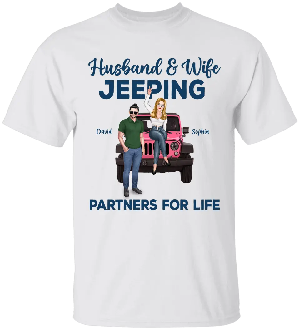 Custom Personalized Off-road Couple Shirt - Gift For Couple, Wife, Husband, Jeep Lover