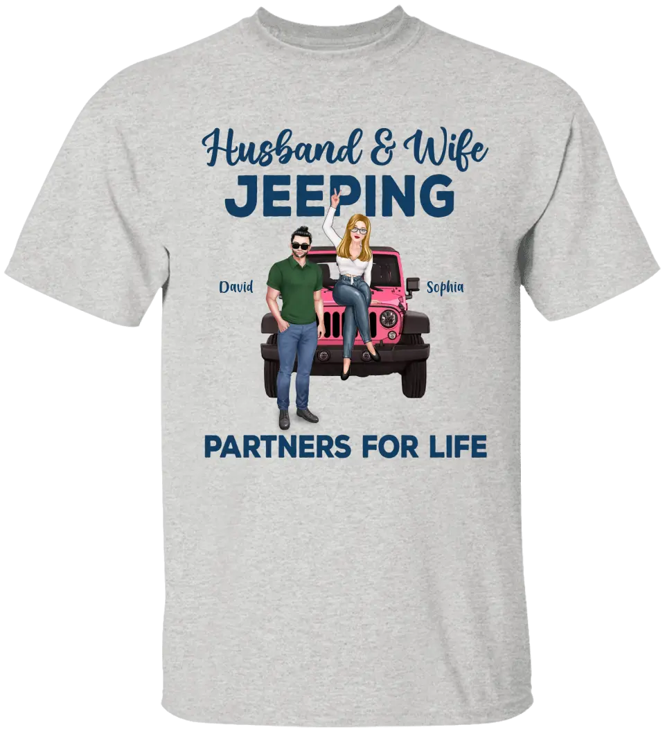 Custom Personalized Off-road Couple Shirt - Gift For Couple, Wife, Husband, Jeep Lover