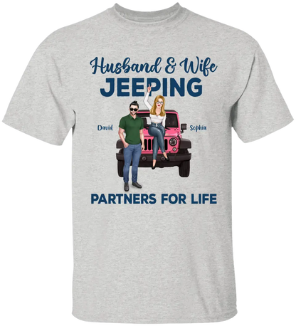 Custom Personalized Off-road Couple Shirt - Gift For Couple, Wife, Husband, Jeep Lover