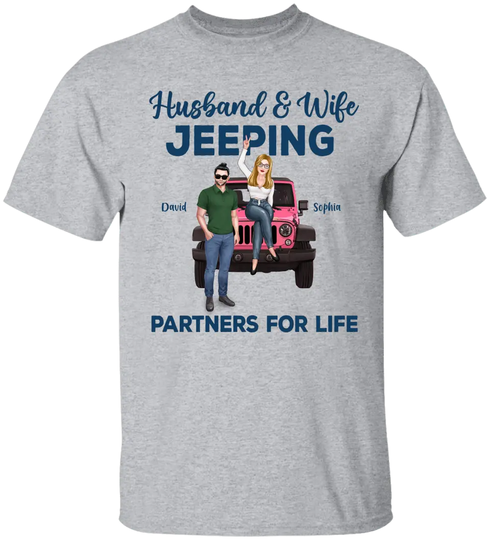 Custom Personalized Off-road Couple Shirt - Gift For Couple, Wife, Husband, Jeep Lover