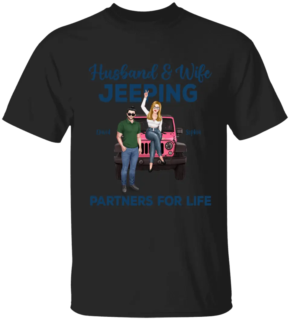 Custom Personalized Off-road Couple Shirt - Gift For Couple, Wife, Husband, Jeep Lover