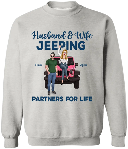 Custom Personalized Off-road Couple Shirt - Gift For Couple, Wife, Husband, Jeep Lover