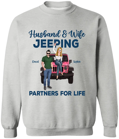 Custom Personalized Off-road Couple Shirt - Gift For Couple, Wife, Husband, Jeep Lover