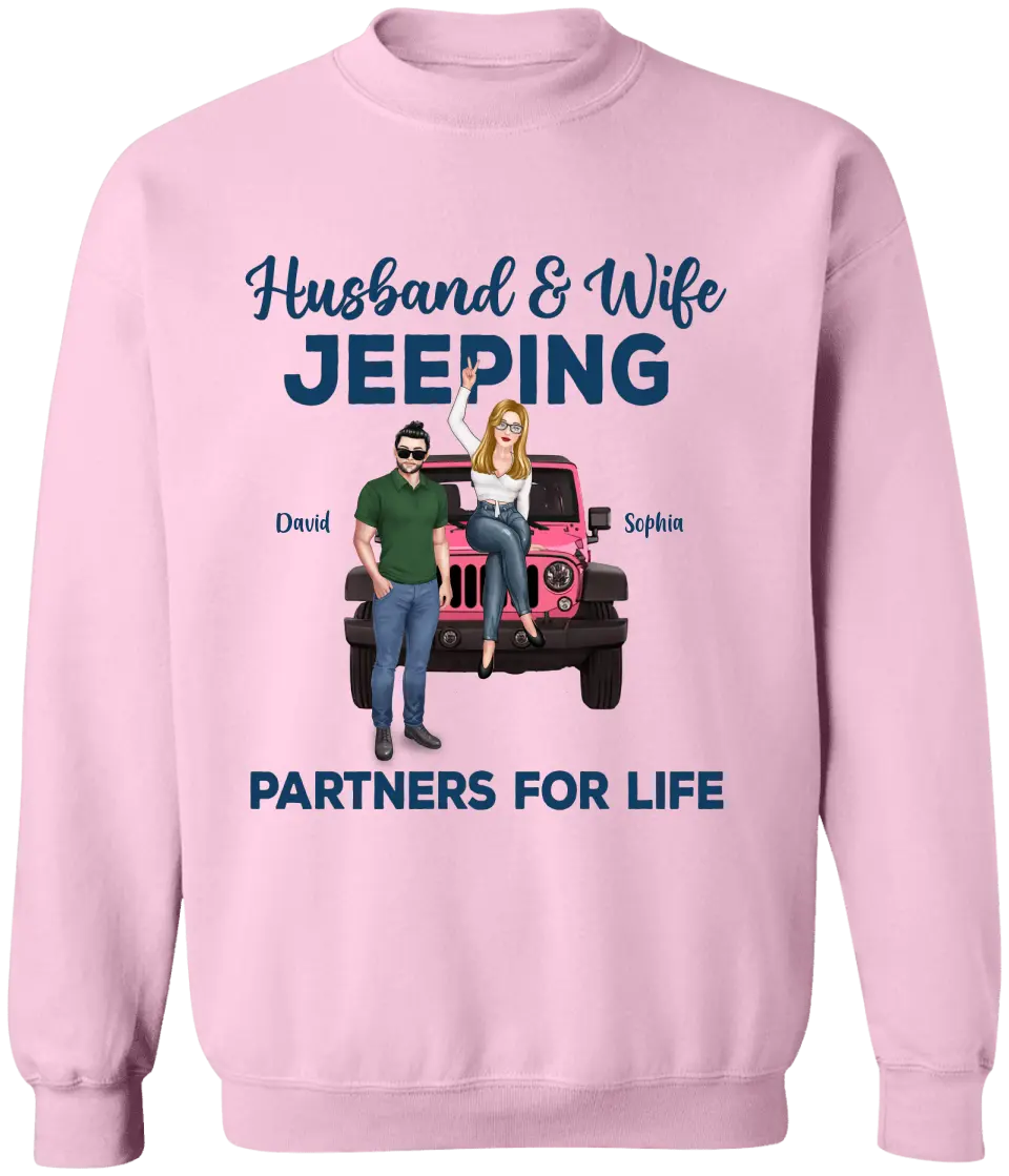 Custom Personalized Off-road Couple Shirt - Gift For Couple, Wife, Husband, Jeep Lover