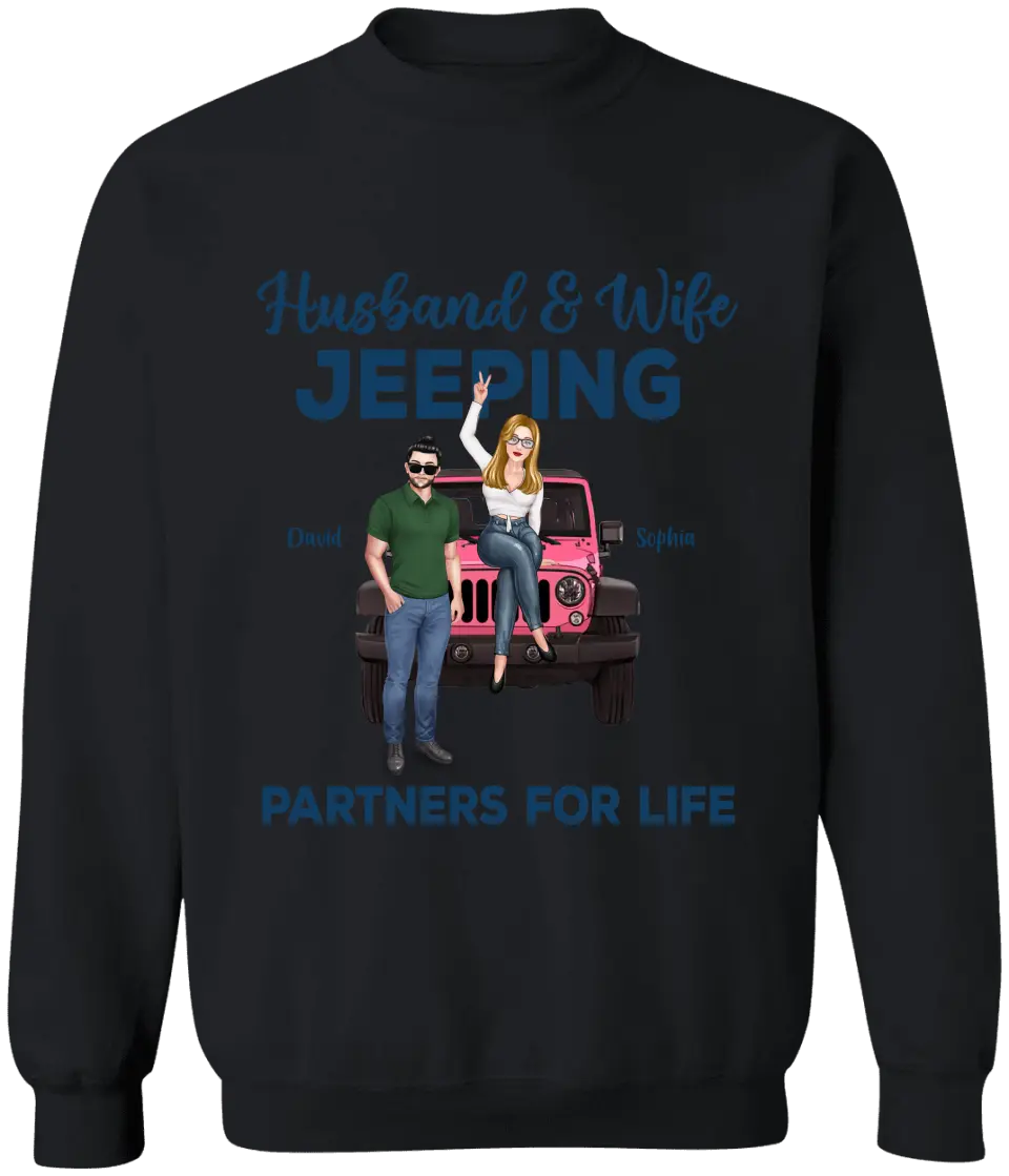 Custom Personalized Off-road Couple Shirt - Gift For Couple, Wife, Husband, Jeep Lover