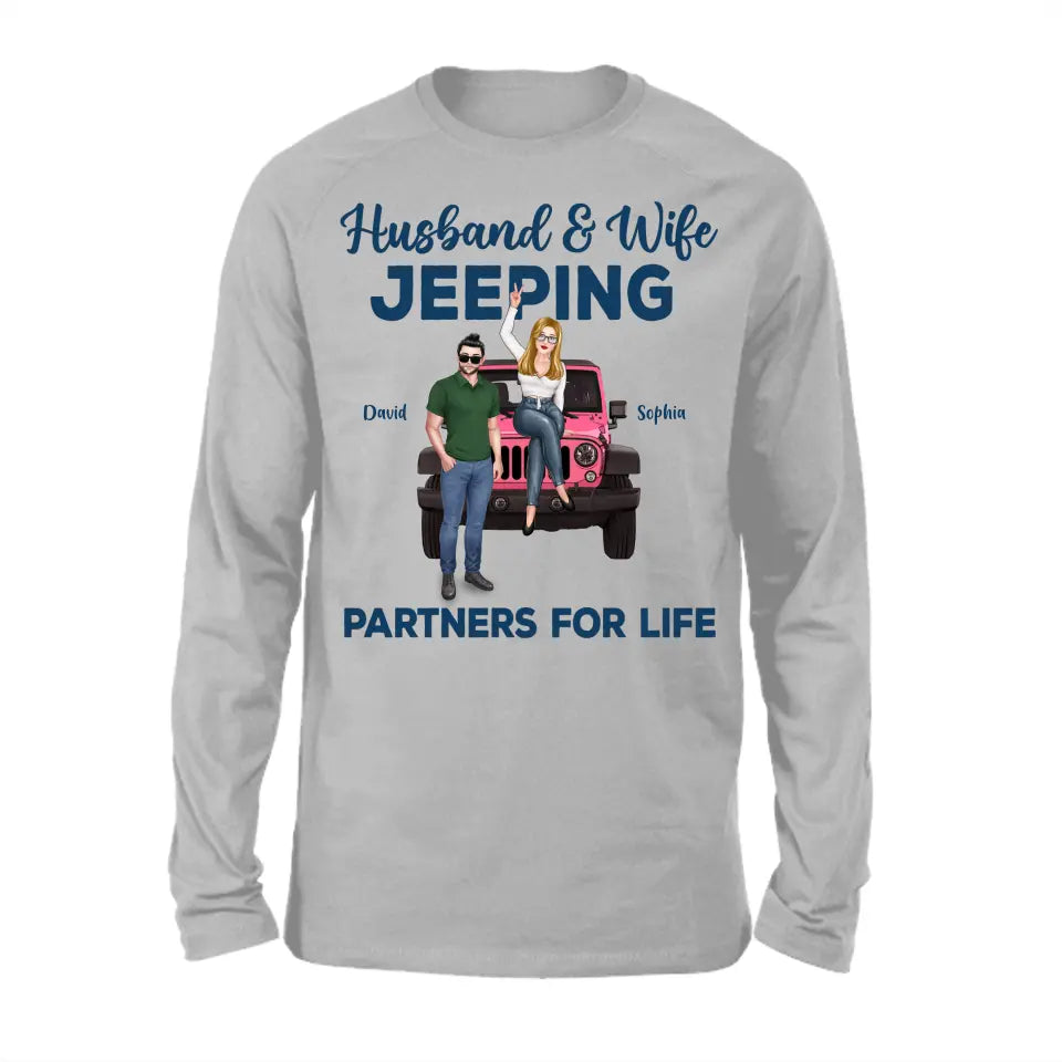 Custom Personalized Off-road Couple Shirt - Gift For Couple, Wife, Husband, Jeep Lover