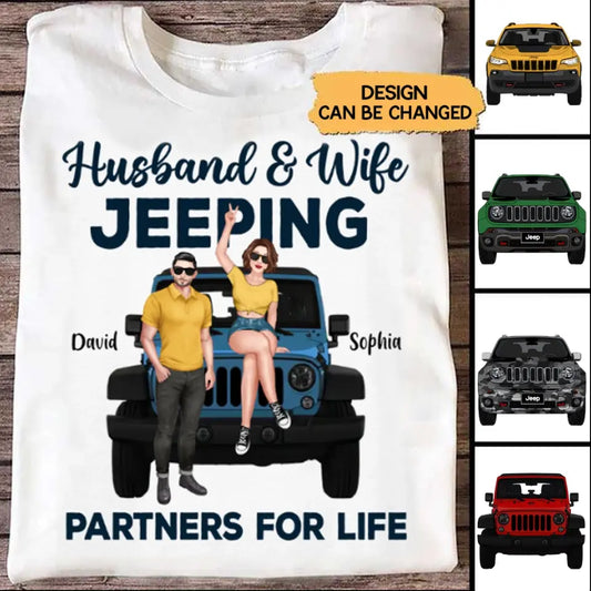 Custom Personalized Off-road Couple Shirt - Gift For Couple, Wife, Husband, Jeep Lover