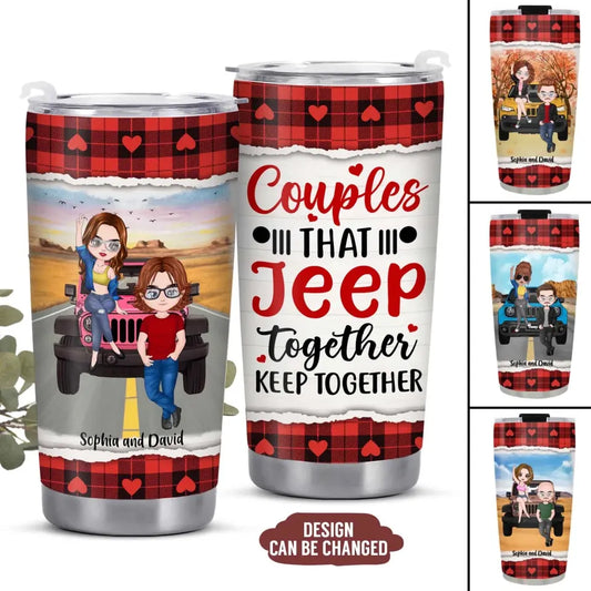 Personalized Tumbler, Gift for Off-Road Car - Gift For Couple , Wife, Husband, Jeep Lover