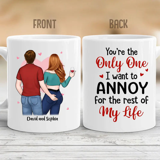 I Promise To Always Be By Your Side - Couple Personalized Custom Mug- Valentine's Day - Gift For Husband Wife, Anniversary