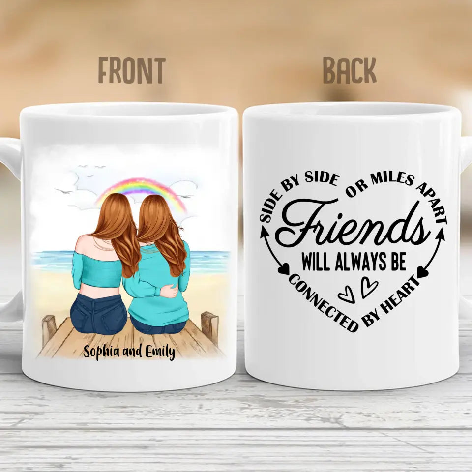 Sisters by Chance, Friends by Choice - Personalized Gifts Custom Mug for Best Friends, Gift For Sisters