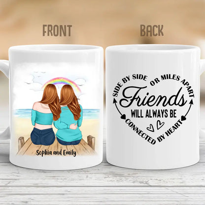 Sisters by Chance, Friends by Choice - Personalized Gifts Custom Mug for Best Friends, Gift For Sisters