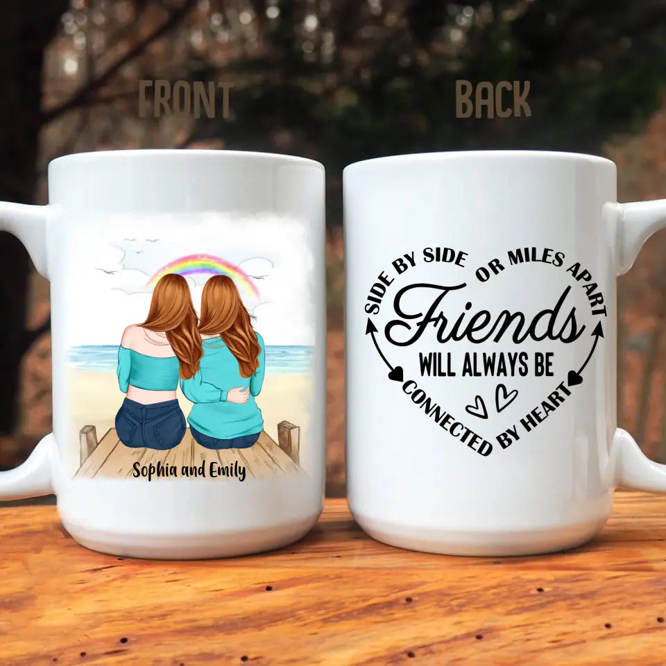 Sisters by Chance, Friends by Choice - Personalized Gifts Custom Mug for Best Friends, Gift For Sisters