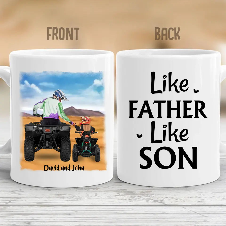 Personalized Gifts Custom ATV Mug For Dad- Father day , Gift For ATV Lovers