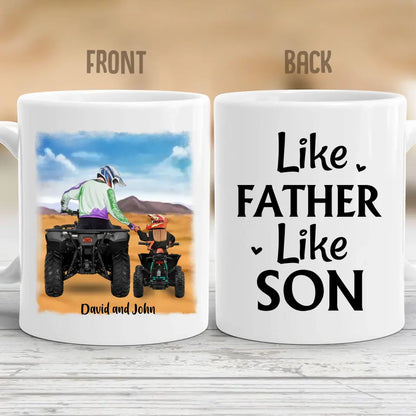 Personalized Gifts Custom ATV Mug For Dad- Father day , Gift For ATV Lovers