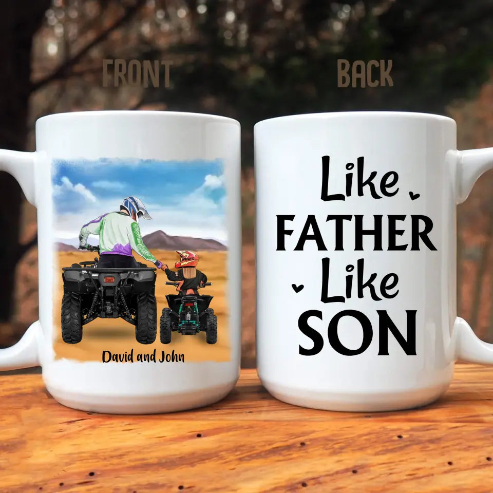 Personalized Gifts Custom ATV Mug For Dad- Father day , Gift For ATV Lovers