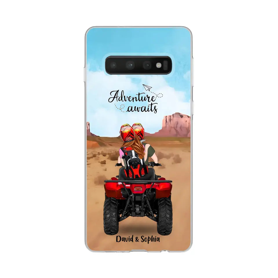 Custom Personalized Phone Case , All-Terrain Vehicle Riding Partners, Gift for ATV Quad Bike Lovers