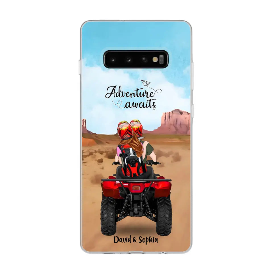 Custom Personalized Phone Case , All-Terrain Vehicle Riding Partners, Gift for ATV Quad Bike Lovers