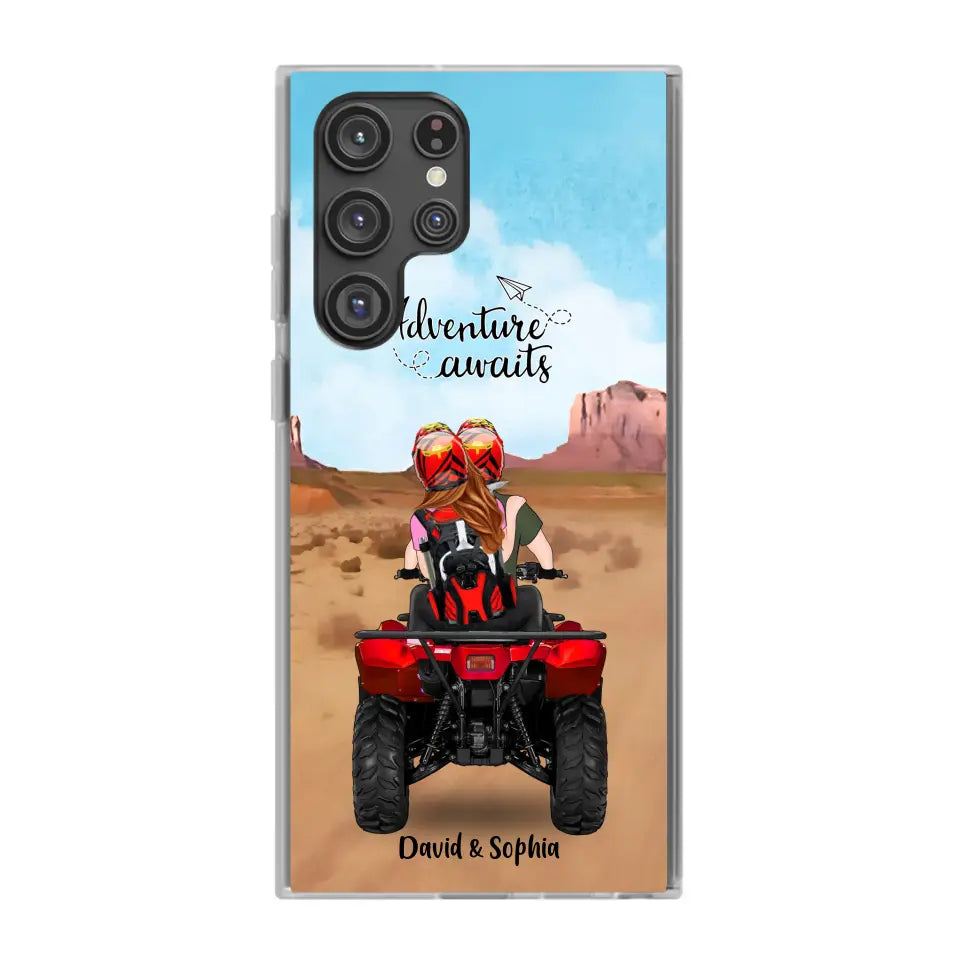 Custom Personalized Phone Case , All-Terrain Vehicle Riding Partners, Gift for ATV Quad Bike Lovers