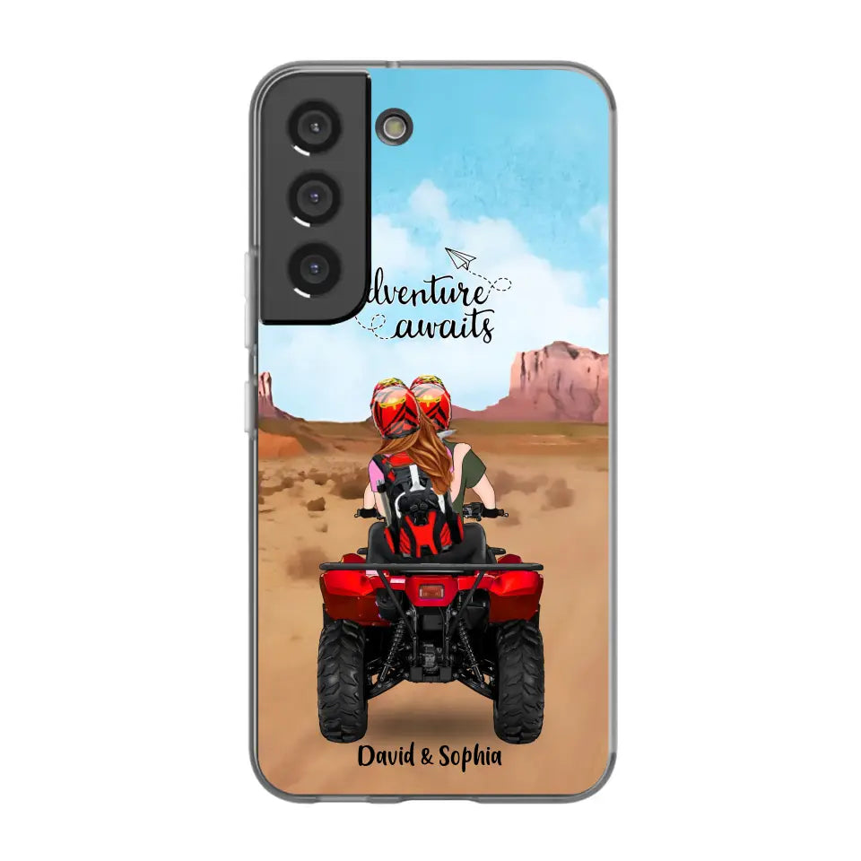 Custom Personalized Phone Case , All-Terrain Vehicle Riding Partners, Gift for ATV Quad Bike Lovers