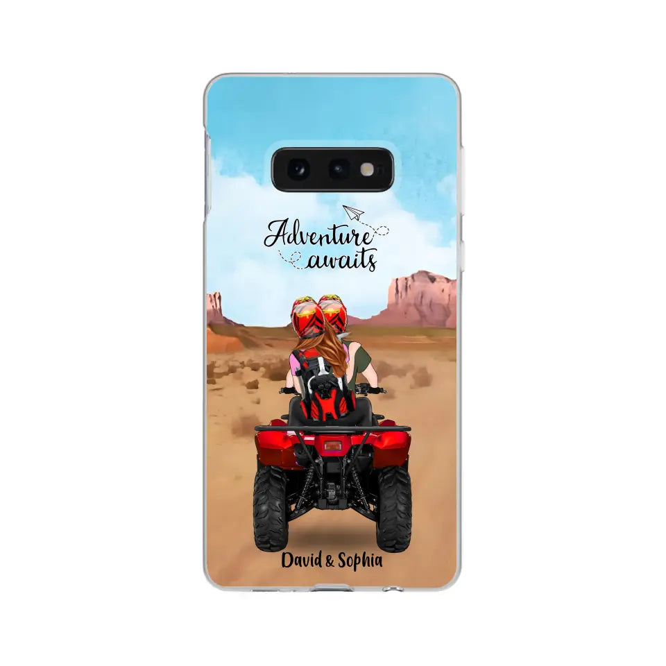 Custom Personalized Phone Case , All-Terrain Vehicle Riding Partners, Gift for ATV Quad Bike Lovers