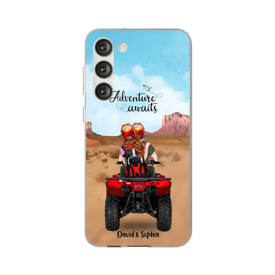 Custom Personalized Phone Case , All-Terrain Vehicle Riding Partners, Gift for ATV Quad Bike Lovers