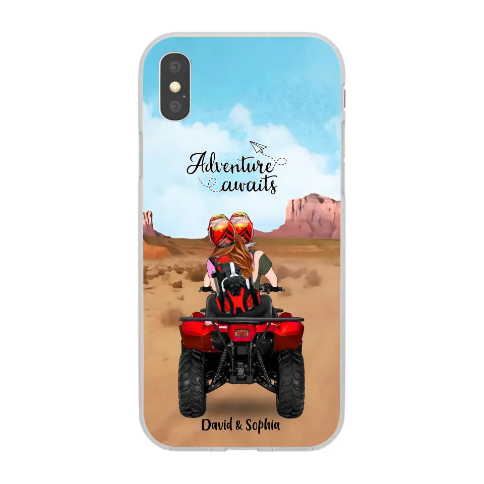 Custom Personalized Phone Case , All-Terrain Vehicle Riding Partners, Gift for ATV Quad Bike Lovers