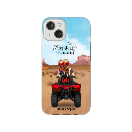Custom Personalized Phone Case , All-Terrain Vehicle Riding Partners, Gift for ATV Quad Bike Lovers