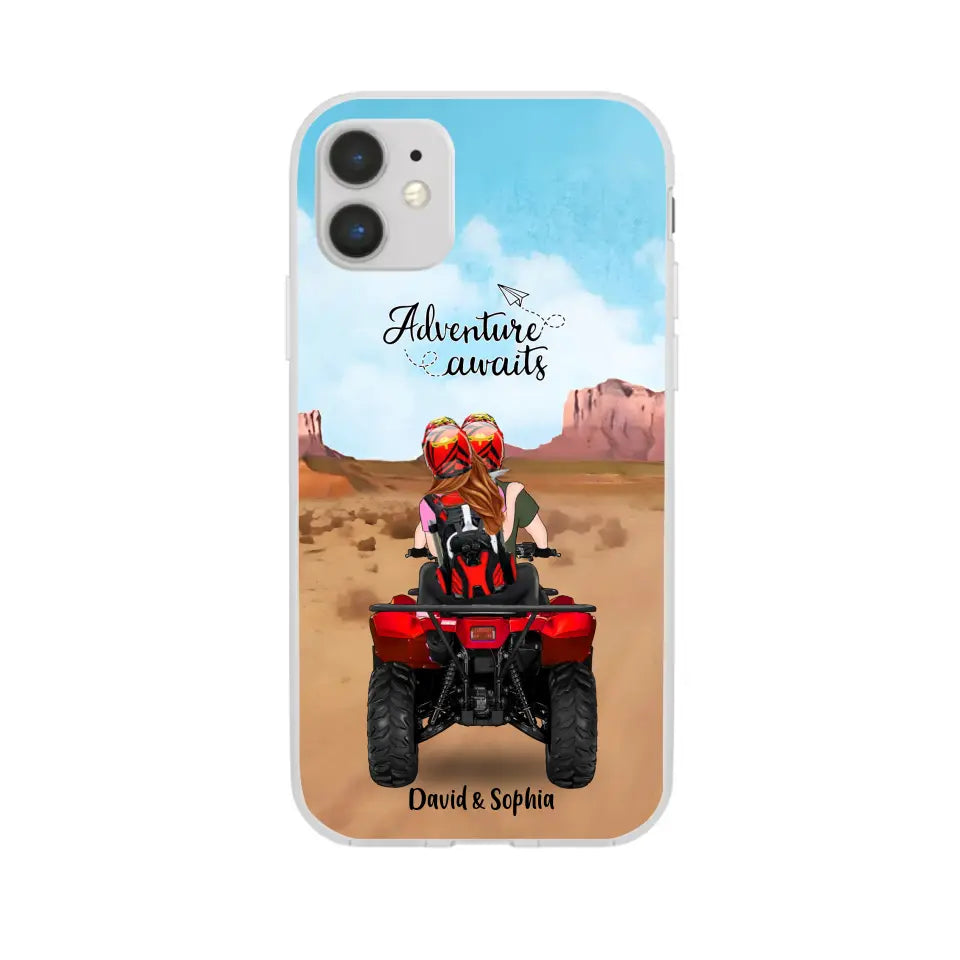 Custom Personalized Phone Case , All-Terrain Vehicle Riding Partners, Gift for ATV Quad Bike Lovers