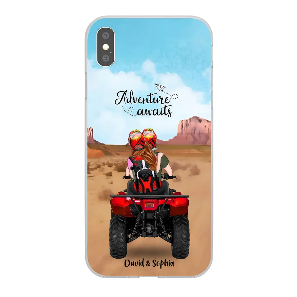 Custom Personalized Phone Case , All-Terrain Vehicle Riding Partners, Gift for ATV Quad Bike Lovers