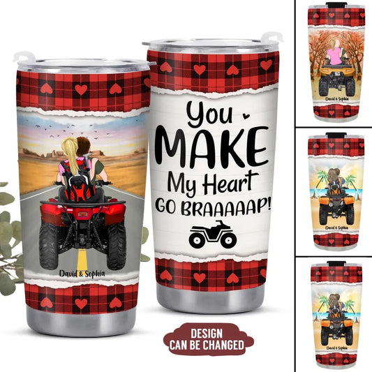 Personalized Tumbler, Gift for Off-Road Car - All-Terrain Vehicle Riding Partners, Gift for ATV Quad Bike Lovers