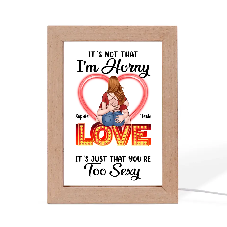 The First Time We Met - Couple Personalized Custom Frame Lamp - Valentine's Day Gifts For Her, Couples, Wife, Girlfriend