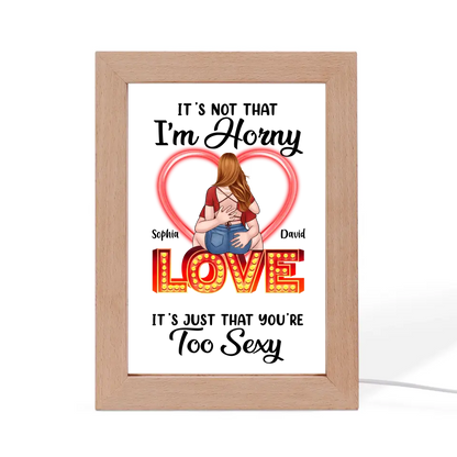 The First Time We Met - Couple Personalized Custom Frame Lamp - Valentine's Day Gifts For Her, Couples, Wife, Girlfriend