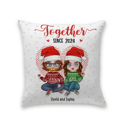 Falling In Love All Over Again - Couple Personalized Custom Pillow - Gift For Husband Wife, Anniversary