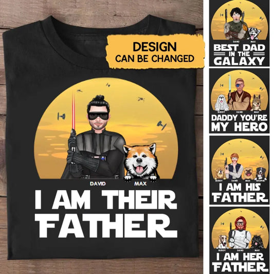 SW1-I Am Their Father.. Personalized Dog Dad Shirt, Dog Lovers, Father's Day, Anniversary