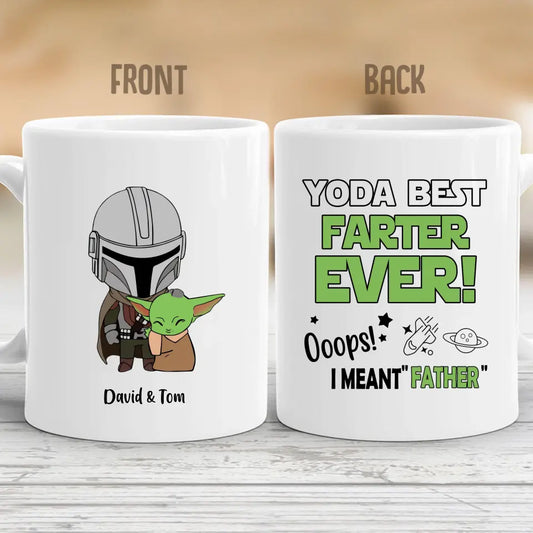 SW1- Best Farter Ever Ooops Mean Father - Personalized Mug, Gift For Father - Gift For Dad, Kids, Father's Day, Anniversary