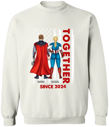 AV1- Together Since - Personalized Shirt, Gift For Couple, Gift For Husband Wife, Anniversary