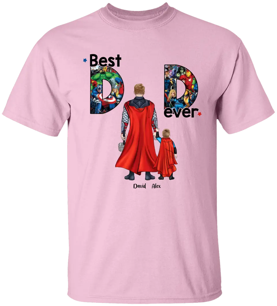 AV1- Best Dad Ever - Personalized Shirt , Gift For Dad, Best Gift For Father's Day, Family