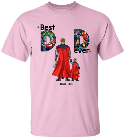 AV1- Best Dad Ever - Personalized Shirt , Gift For Dad, Best Gift For Father's Day, Family