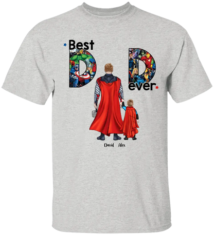 AV1- Best Dad Ever - Personalized Shirt , Gift For Dad, Best Gift For Father's Day, Family