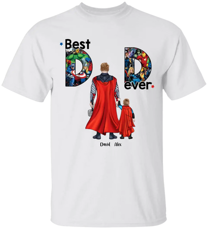 AV1- Best Dad Ever - Personalized Shirt , Gift For Dad, Best Gift For Father's Day, Family