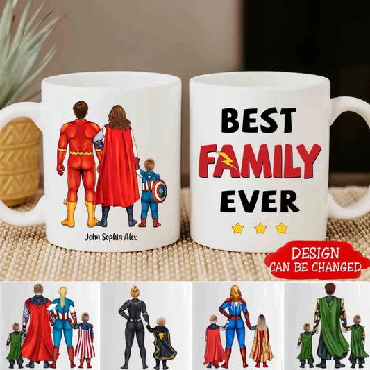 AV1- Best Family Ever - Personalized Mug , Gift For Mom, Dad, Mother’s Day, Father's Day, Family