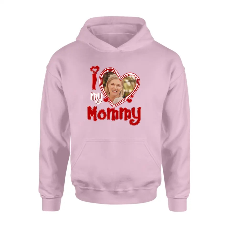 Custom Photo I Love My Mom - Gift For Mother - Personalized T Shirt