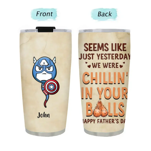 AV1- Seem Like Just Yesterday - Personalized Tumbler - Gift For Father, Father's Day, Family