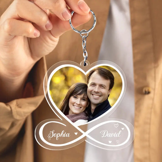 Custom Acrylic Keychain - Acrylic Custom Shaped - Gift For Couple, Husband Wife, Anniversary